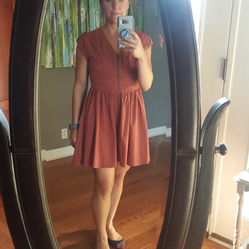 Rusty red dress